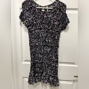 ✨ Free People Chic Black Floral Midi Dress ✨